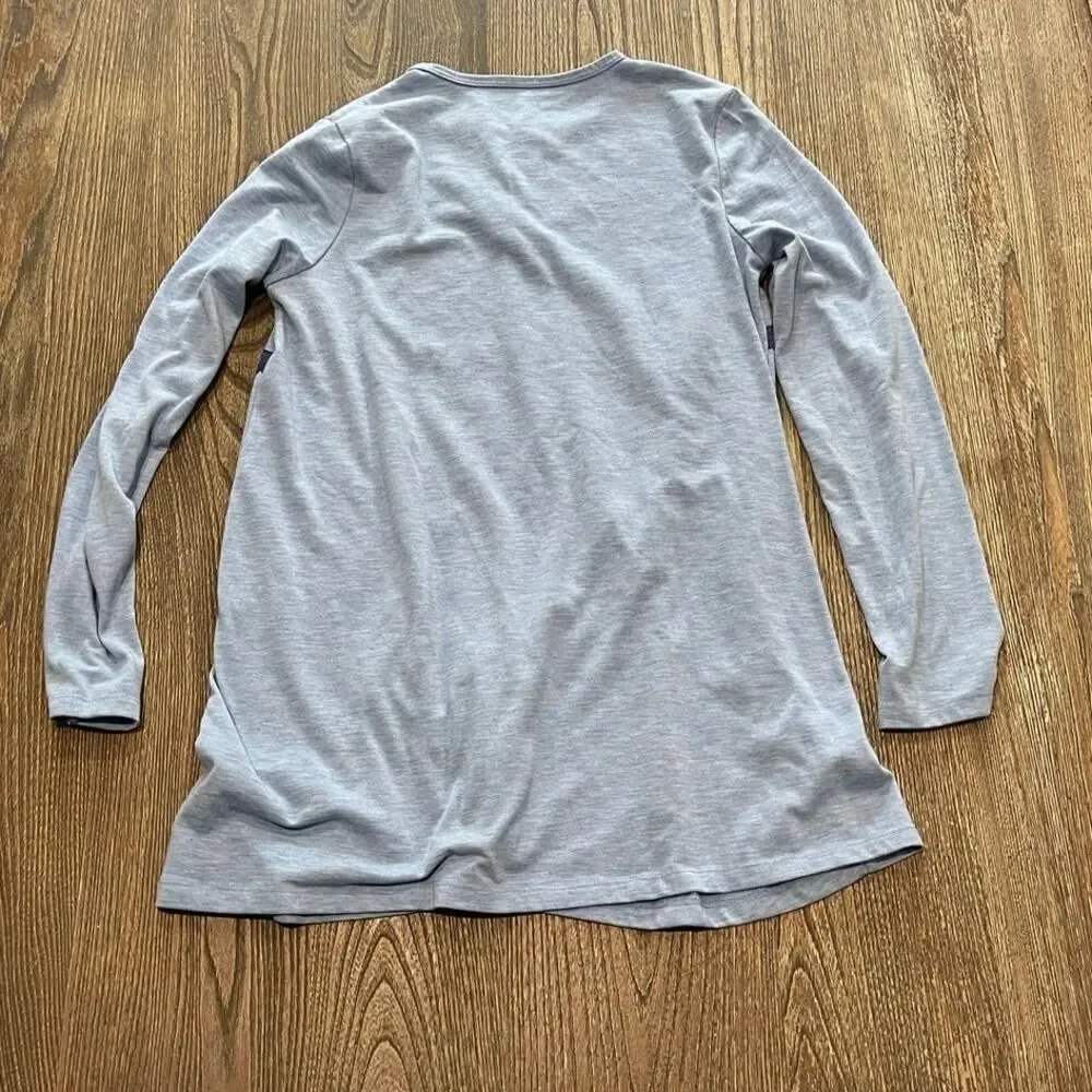American Girl Youth Polar Bear Pajama Top Long Sleeve Pullover Blue Size XL